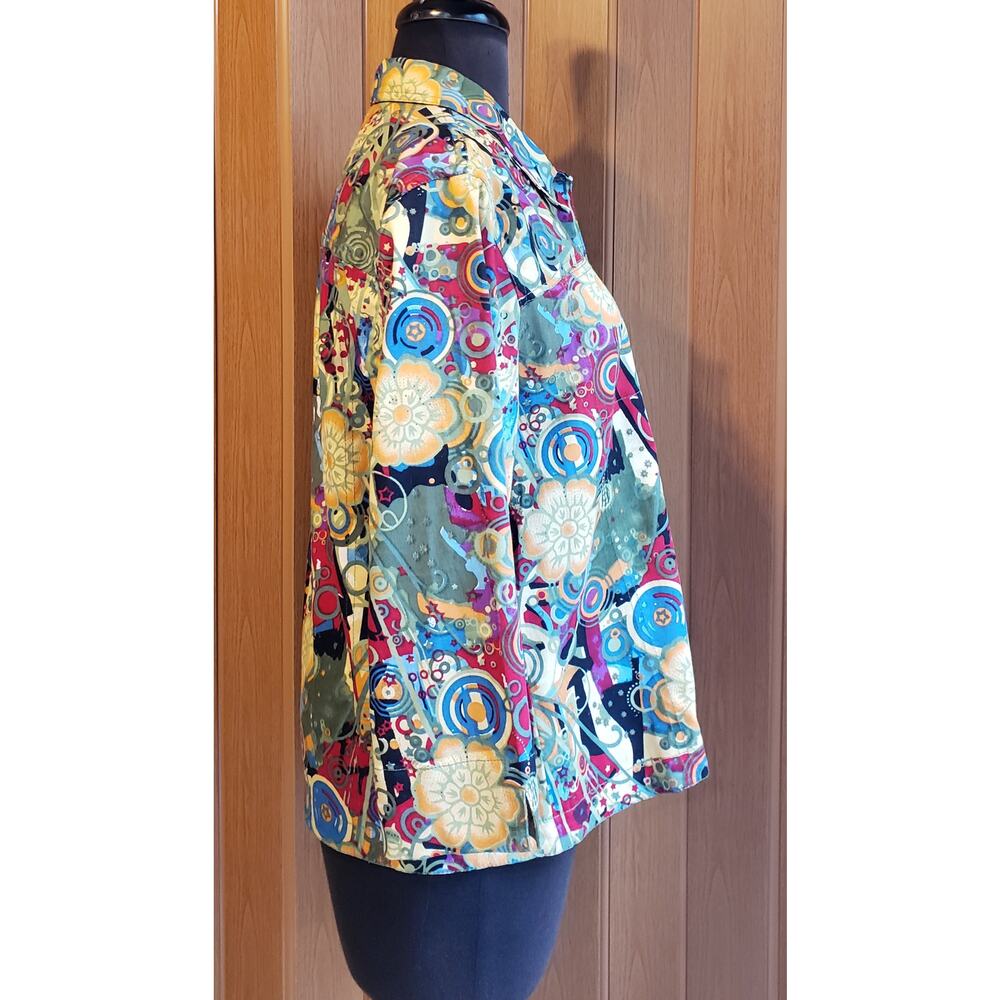 Zuriel size S/M button up colorful jacket - Picture 3 of 5